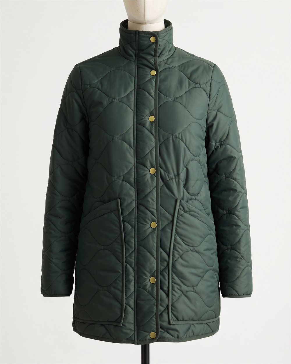 Featherless Quilted Long Puffer Jacket